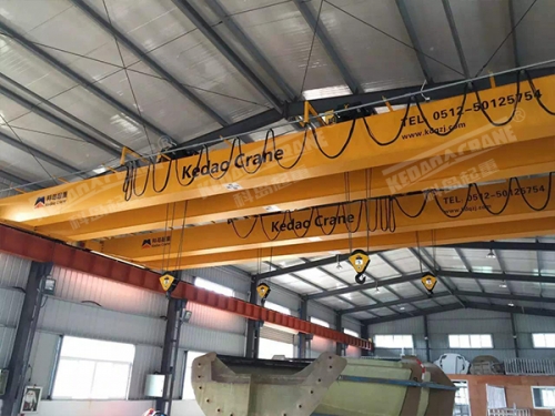 張家港游艇制造5+5噸歐式雙梁起重機